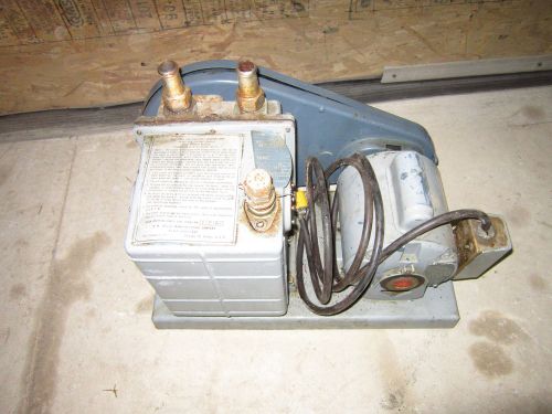 W.m. welch duo-seal vacuum pump w/ ge 1/2 hp 110/220 for sale
