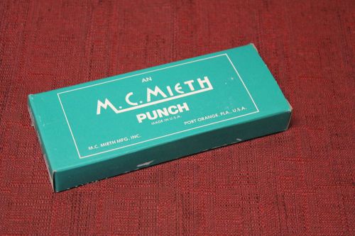 M. c. mieth 448 3/8&#034; round custom shape hand punch new for sale