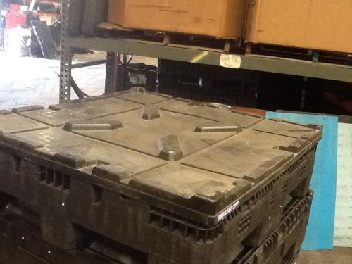 Lids fit all 48x45 pallet box bulk shipping plastic heavy duty totes Ropak xytec