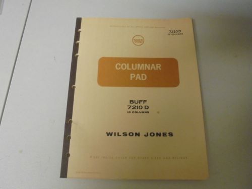 Wilson Jones Buff 7210D 10 Columns Columnar Pad