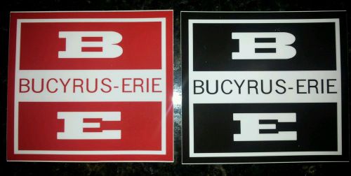 Bucyrus-Erie Decals Super Rare! Vintage! Caterpillar Lionel Mining sticker sign