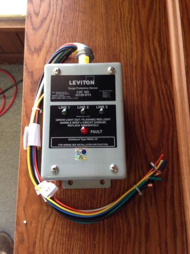 Leviton 32120-dy3 120/208 volt 3-phase wye or delta, surge panel for sale