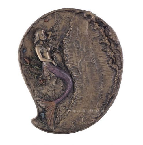 Multi-Function Mermaid Jewelry Dish/ Wall Plaque Sculpture