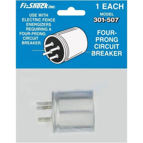 4-prong circuit breaker, for use with fence controller fi-shock inc 301-507 for sale