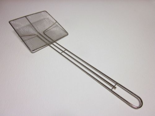 Industrial heavy duty deep fryer skimmer - commercial square screen oil strainer for sale