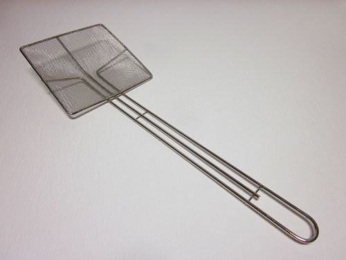 Industrial Heavy Duty Deep Fryer Skimmer - Commercial Square Screen Oil Strainer