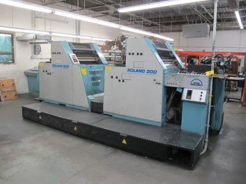 1990 MAN ROLAND 204 (4 COLOR) PRINTING PRESS 20 x 29 New Ink Rollers