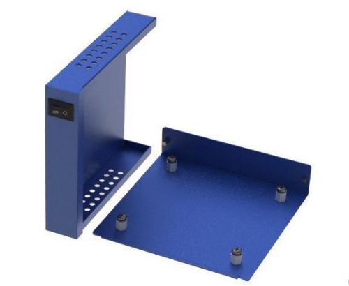 Blue DIY Project High Quality Steel Electronic Enclosure Box 3.25x4.064x0.810&#034;