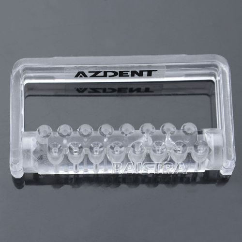 New arrival dental clear Sterilizable Bur Dispenser Plastic Bur Holder 16 slots