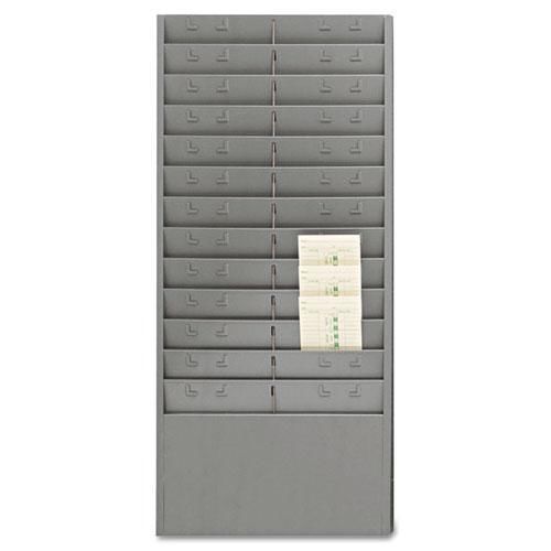 NEW MMF 27012JTRGY Steel Time Card Rack with Adjustable Dividers, Six Inch