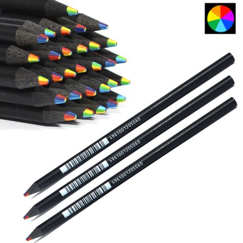 [x500 pcs] KIRIN Black Pal Rainbow 7 Color Pencil Dry Highlighter Wholesale Lot