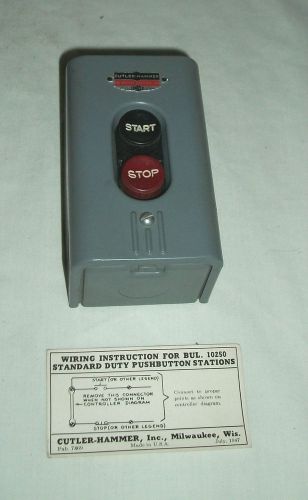 Nos cutler hammer motor control 2 push button switch ac dc # 2081b 10250h2081b for sale