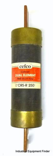 CEFCO CRS-R-250 Dual Element Time-Delay Fuse 250A 600VAC *NEW*