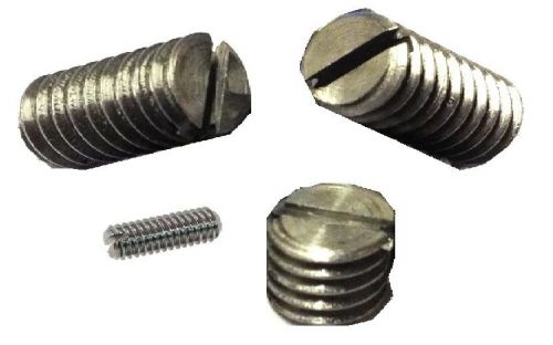 316 SS Slotted Set Screws, Cup Point, 6-32 x 1/8&#034; Length, 25 Pieces