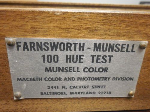 Farnsworth-Munsell 100 Hue Test