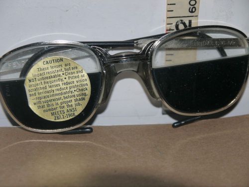 Vintage Fend-all Impact Resistant Safety Glasses  Meets ANSI Z 87.1-1968 NIB