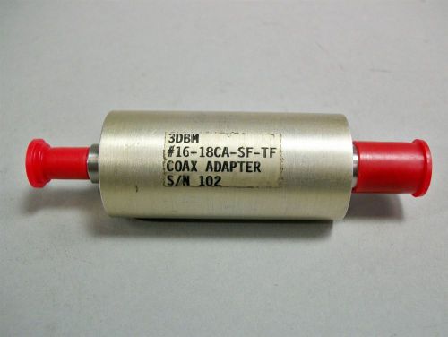 3 DBM Coax RF Adapter 16-18CA-SF-TF SMA/F to TNC/F - NOS