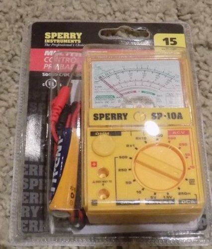 A.W. Sperry 15 Ranges Battery Tester Multimeter SP-10A NEW &amp; SEALED