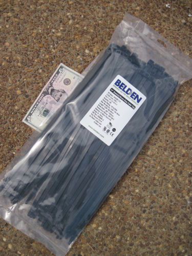 Lot of 10 bags of 100 (1000) Belden Cable Zip Ties DT-14-120-0-C  14&#034; 120# Black