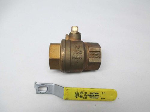 New jomar t-100n-e gas shut off 150 bronze 1-1/2in npt ball valve d353376 for sale