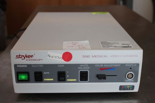 2 Stryker Endoscopy 592 Medical Video Camera Console Surgical Endoscope Hospital