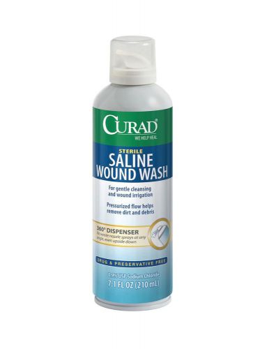 Curad Sterile Saline Wound WASH Spray, 7.1 Oz , FREE SHIPPING, BEST DEAL !!!