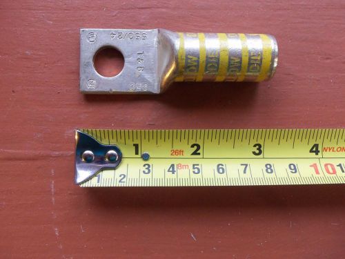 Thomas &amp; betts color-keyed 54913be lug 1/2&#034; stud die code yellow 62 250 kcmil for sale