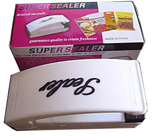 New Mini Sealing Machine Super Hand Sealer Tool Easy to Use White in box