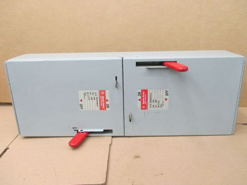 General Electric Spectra Series 200 Amp 600V Dual/Twin Fusible Switch