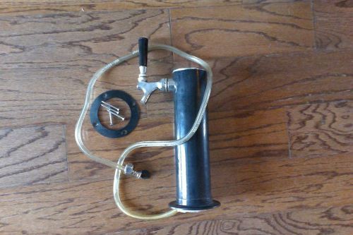 Draft Beer 3&#034; Black Tower Keg Tap Kegerator Used Works Great - Home DIY bar keg