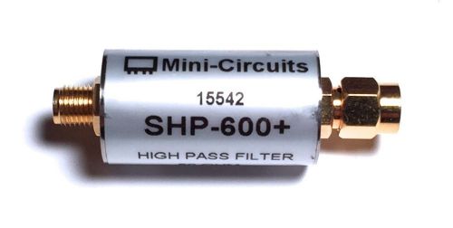 Mini-circuits shp-600+ high pass filter 50-ohm 600 to 3000 mhz for sale