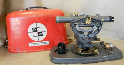 D&amp;W David White DW-8300 Level Transit Survey Instrument w/ Metal Case NR!!