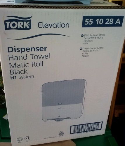 NEW IN BOX! TORK ELEVATION DISPENSER HAND TOWEL MATIC ROLL BLACK H1 SYSTEM
