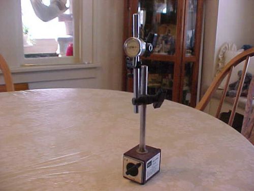 Machinist Craftsman Magnetic Indicator Stand with Ames Indicator