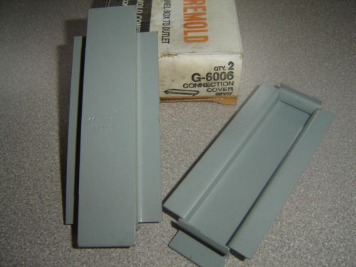 Lot of Two - Wiremold G6006 G-6006 Connection Cover Gray NOS