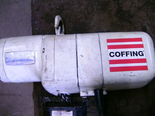 Coffing 1/4 ton electric chain hoist elco 532 3 for sale
