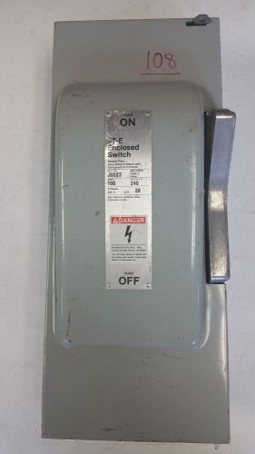 Siemens ITE Enclosed Switch JU323 100 Amp Type 1