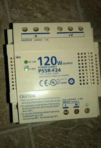 IDEC POWER SUPPLY, 120W-OUTPUT, #PS5R-F24,