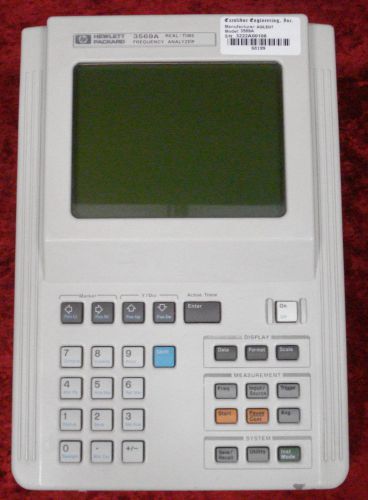 HP Agilent 3569A Hand-held Realtime Dual Channel Dynamic Signal Analyzer