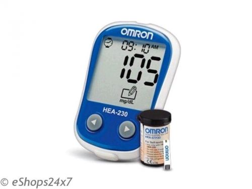 Omron blood glucose monitor hea-230 + mega memory brand new @ eshops24x7 for sale