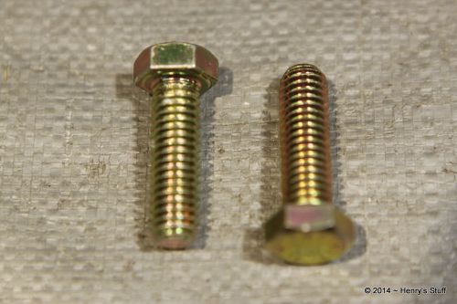 Plated hex bolts - grade 8 - 3/8&#034; x 1 1/4&#034; nc - 21 pounds - sku1723 for sale