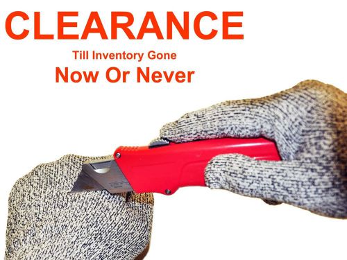 Clearance cut resistant gloves level 3, lowest price. valid while inventory last for sale