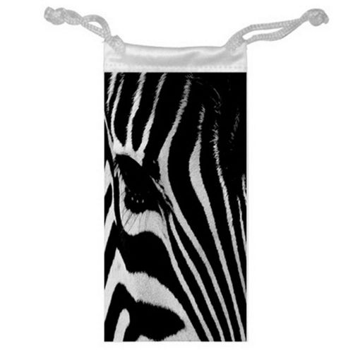 ZEBRA FACE Jewelry Bag or Glasses Cellphone Money for Gifts size 3&#034; x 6&#034; NEW