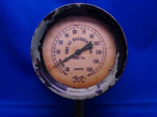 Antique york 5.75 x 6.5&#034; ammonia gauge #1a-1 for sale