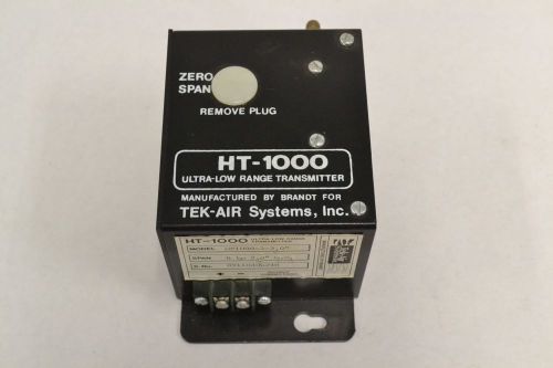 TEK-AIR HT1000-3-2.0 SYSTEMS ULTRA-LOW RANGE 0-2.0IN-H2O TRANSMITTER B313465