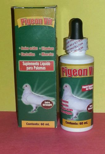 Pigeon vit liquid 60ml (extra strength) aminoacid,electrolytes,vitamins,minerals for sale