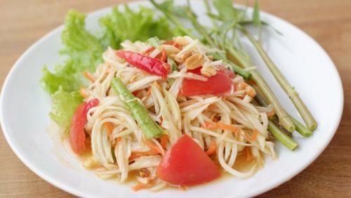 04 Recipe Thai Food Cuisine Papaya Salad Somtum Thai Taste Delivery FREE SHIPPIN