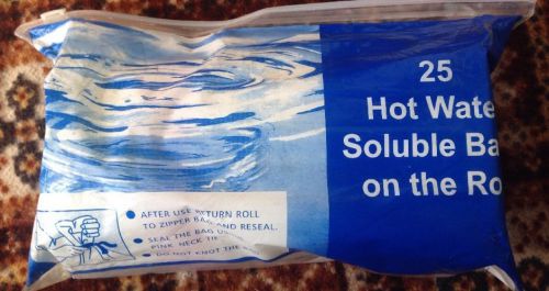 25 hot water soluble bag on the roll for sale