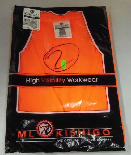 Brand New ML Kishigo High Visibility Orange Safety Vest XL 1091