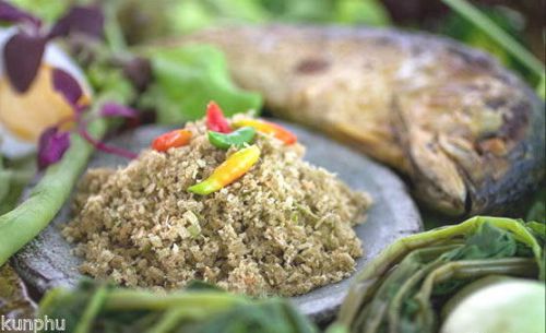 Nam Prik Takhrai Old Fashioned Lemongrass and Chili Good Taste  Menu Recipe.